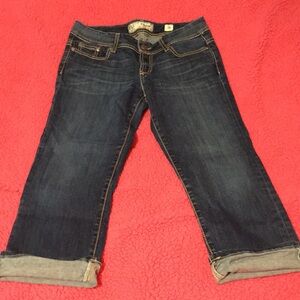 BKE Women's Dark Blue Jeans (capri’s)